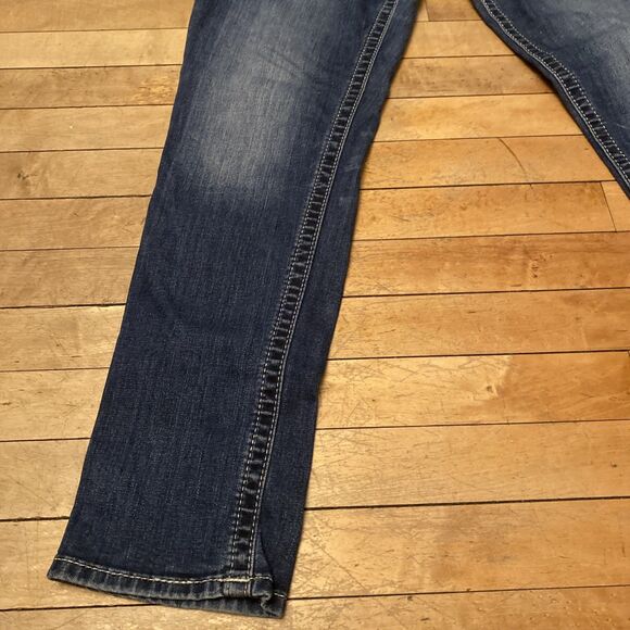 Miss Me Jeans Women’s Size 32 Mid Rise Skinny Embroidered Denim Stretch - Picture 9 of 16